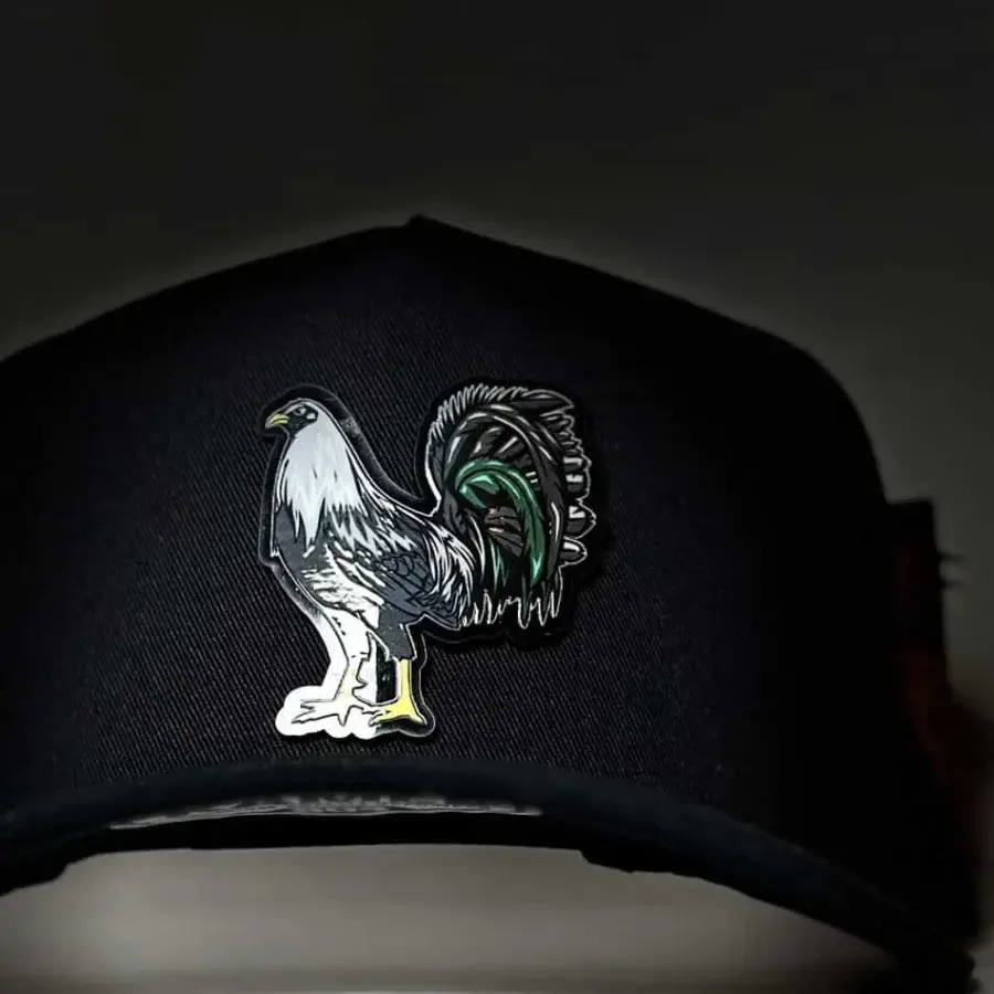 Midnight Silver Rooster Snapback